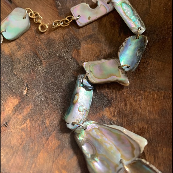 Gorgeous OOAK Abalone Shell Artesian jewelry Necklace Beach Vacation - Picture 9 of 13